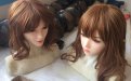 Doll Sweet Penny mit blauen Augen (links) und Samantha mit grünen Augen, beide im Hautton LPink - Werksfotos von DS Doll
